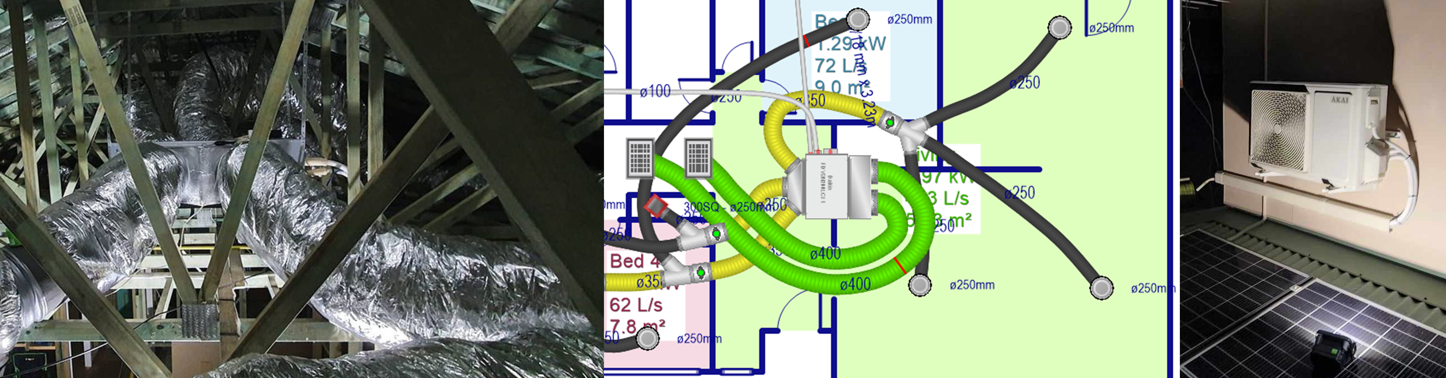 Custom HVAC project with energy-efficient system